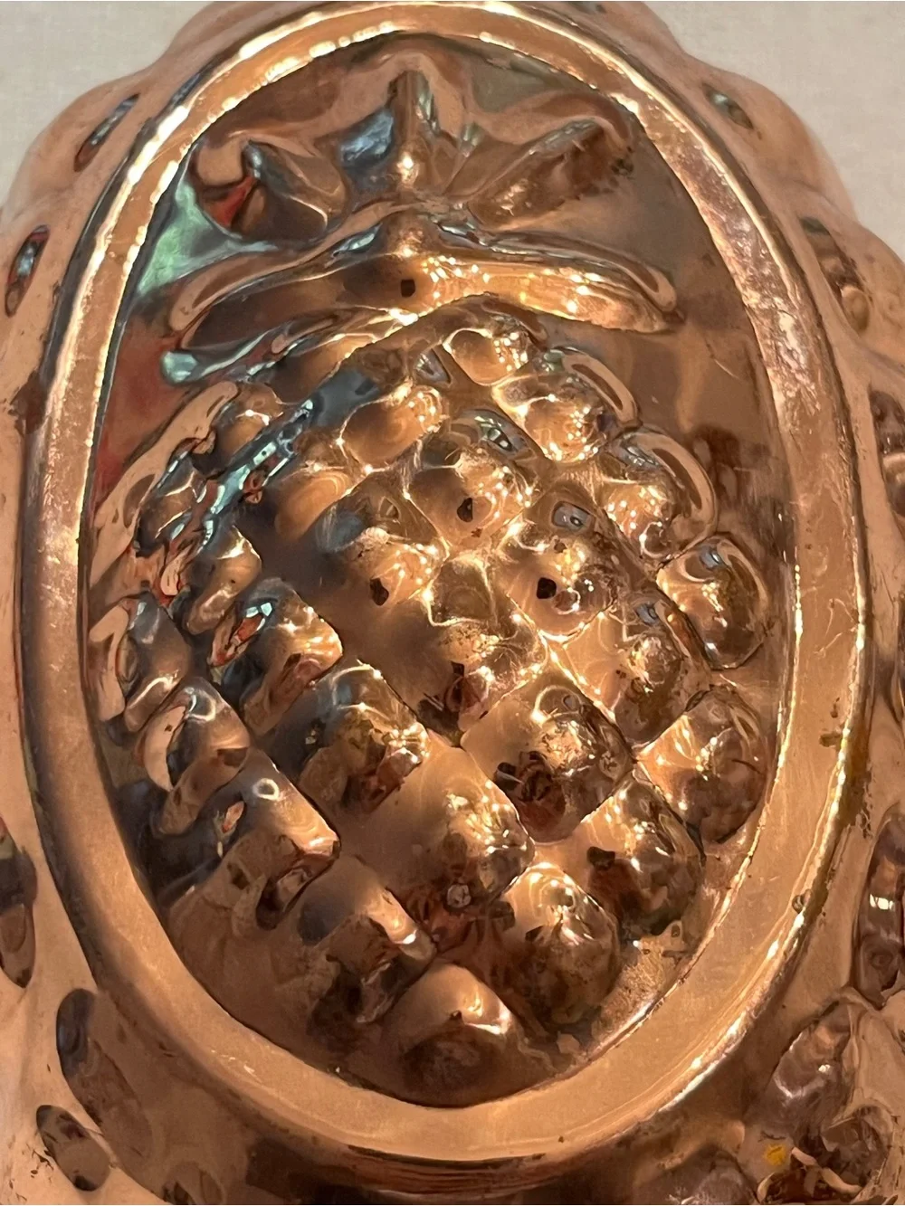 Vintage style Copper Pineapple Hanging Mold. So southern farmhouse!